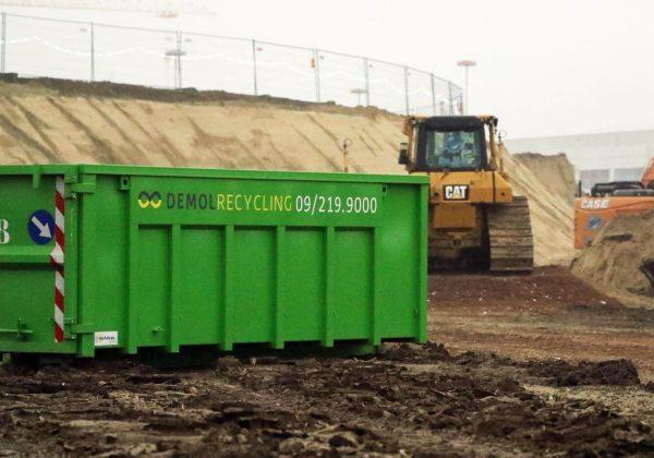 Verbouwen met een container van De Mol Recycling? Is signalisatie nodig?