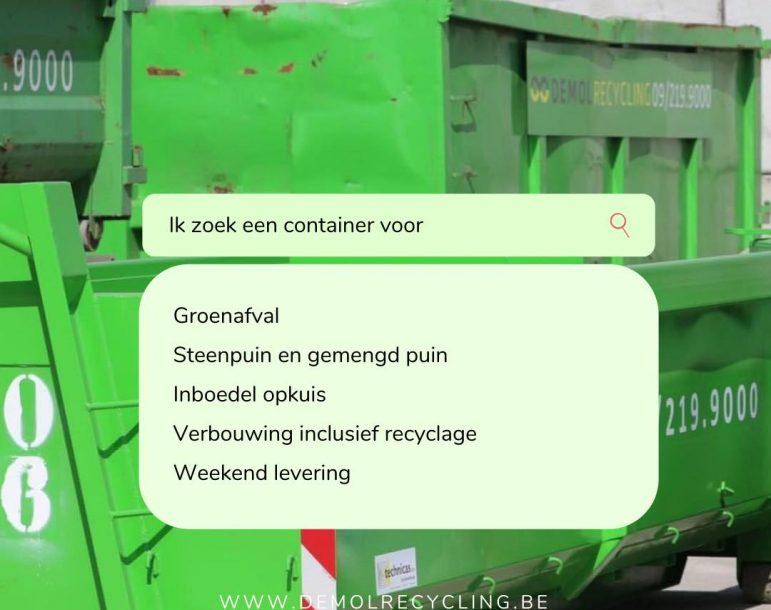 De Mol Recycling containerverhuur