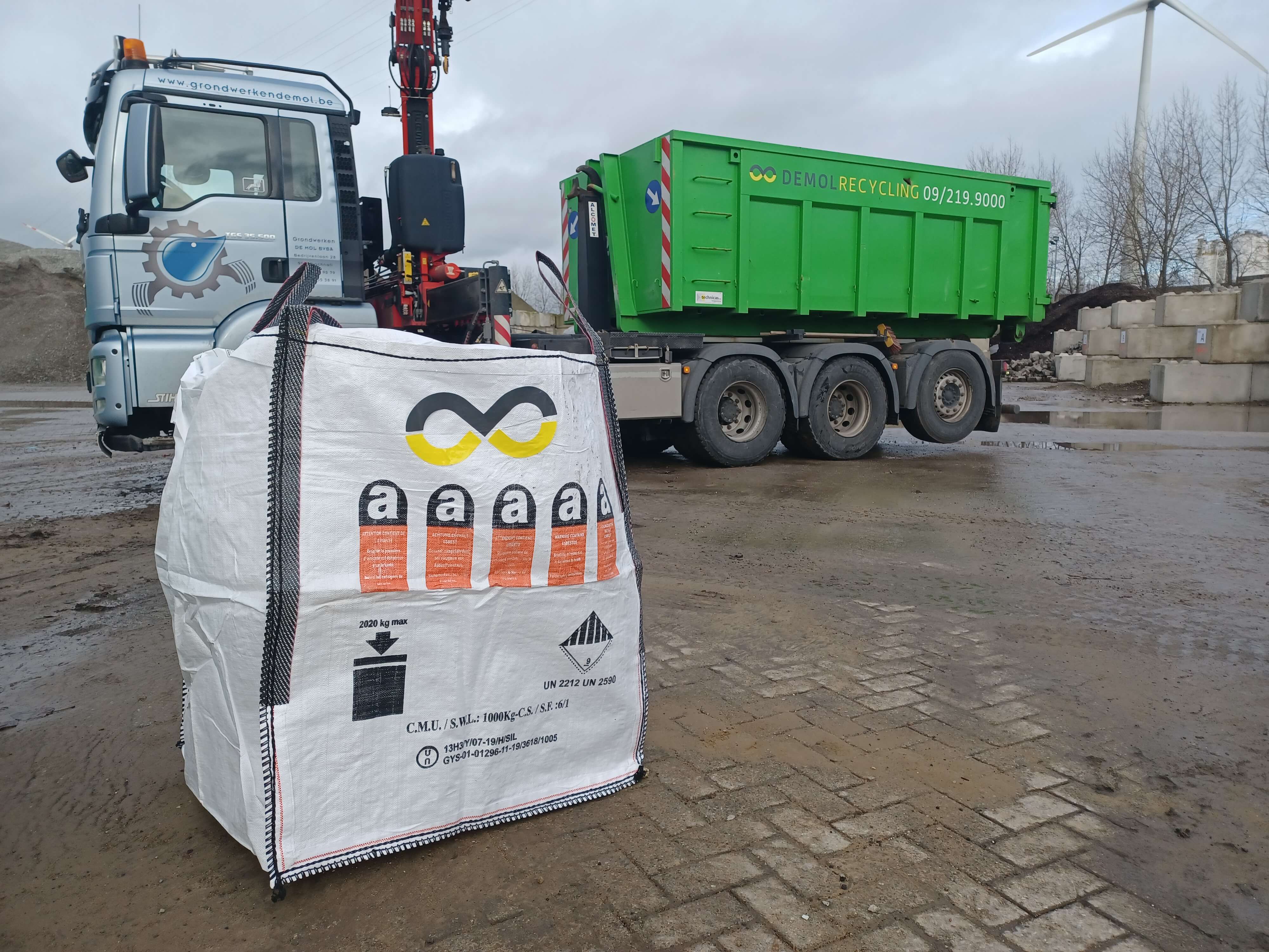 Containerverhuur De Mol Recycling Asbest Big Bag
